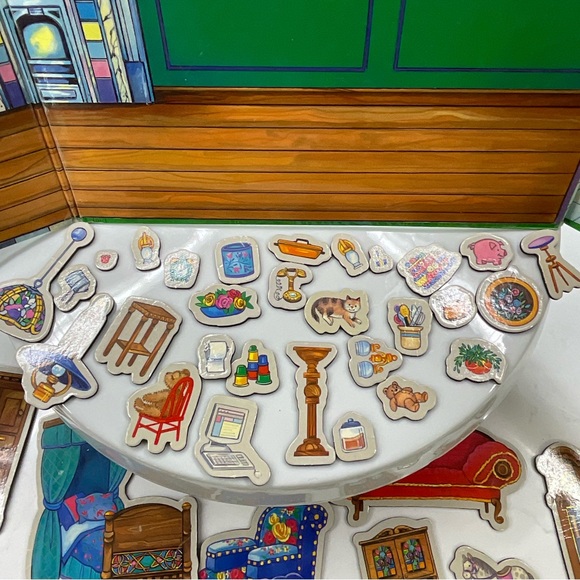 Discovery Toys My Pretty Playhouse Magnetic Play Set Vintage - Picture 4 of 9
